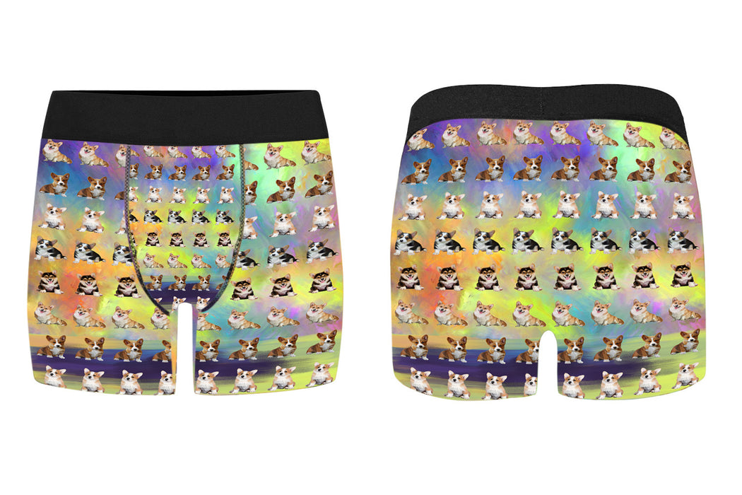 Paradise Wave Corgi Dogs Men's Classic Boxer Briefs