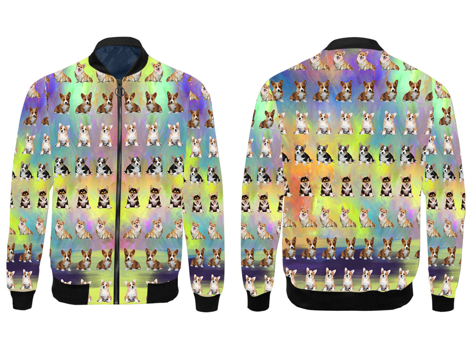 Paradise Wave Corgi Dogs All Over Print Wome's Jacket