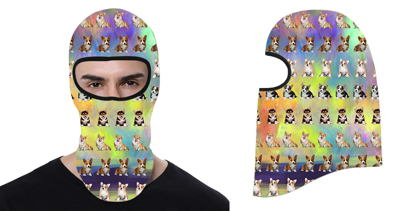 Paradise Wave Corgi Dogs All Over Print Balaclava Ski Mask