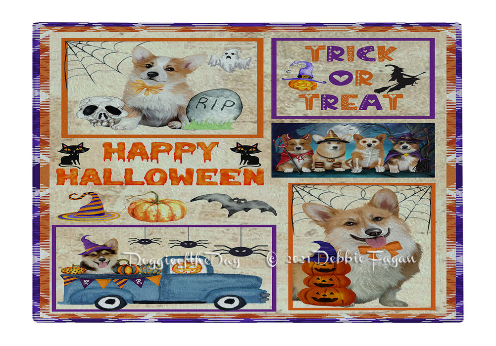 Happy Halloween Trick or Treat Cocker Spaniel Dogs Cutting Board - Easy Grip Non-Slip Dishwasher Safe Chopping Board Vegetables C79318
