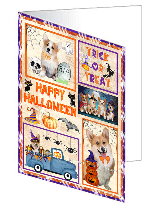 Happy Halloween Trick or Treat Coton De Tulear Dogs Handmade Artwork Assorted Pets Greeting Cards and Note Cards with Envelopes for All Occasions and Holiday Seasons GCD76478