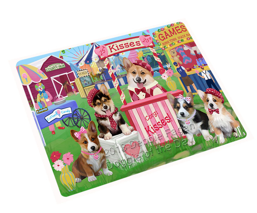 Carnival Kissing Booth Corgis Dog Magnet MAG72630 (Mini 3.5" x 2")
