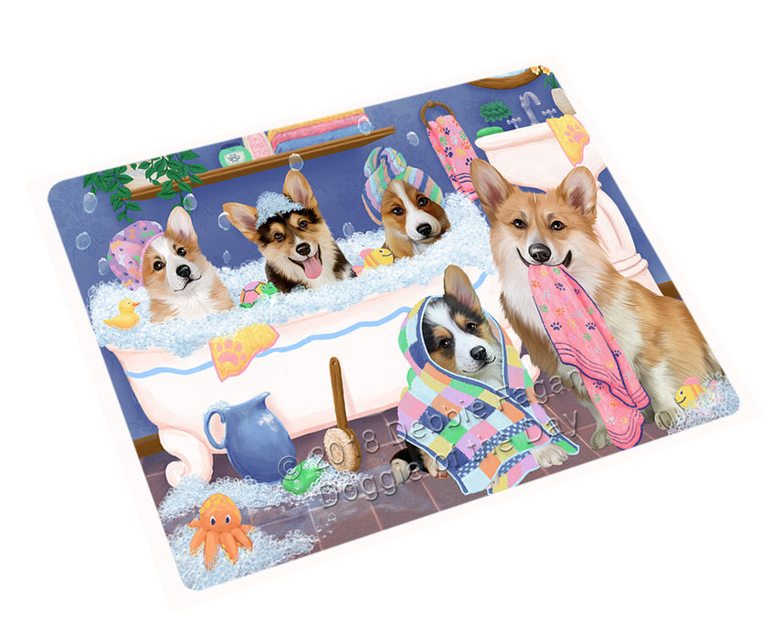 Rub A Dub Dogs In A Tub Corgis Dog Large Refrigerator / Dishwasher Magnet RMAG102972