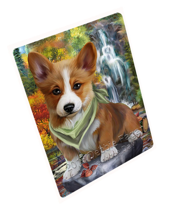Scenic Waterfall Corgi Dog Magnet Mini (3.5" x 2") MAG53103