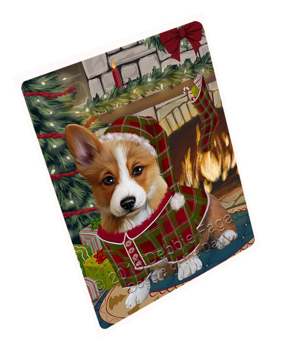 The Stocking was Hung Corgi Dog Large Refrigerator / Dishwasher Magnet RMAG93996