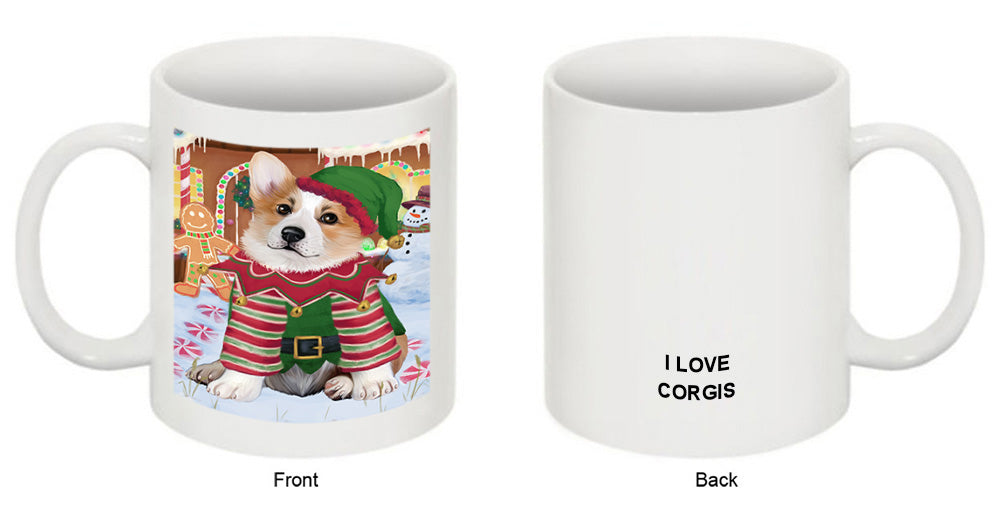 Christmas Gingerbread House Candyfest Corgi Dog Coffee Mug MUG51716