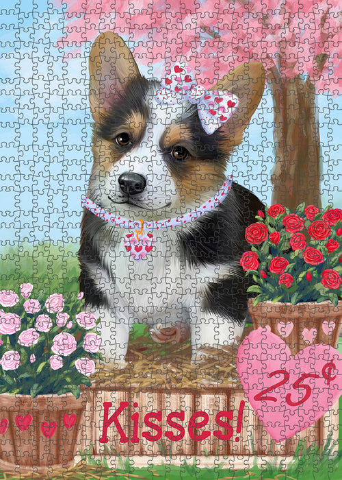 Rosie 25 Cent Kisses Corgi Dog Puzzle with Photo Tin PUZL91616