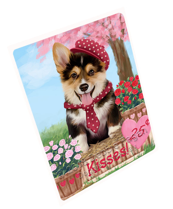 Rosie 25 Cent Kisses Corgi Dog Magnet MAG72699 (Small 5.5" x 4.25")