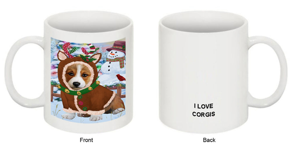 Christmas Gingerbread House Candyfest Corgi Dog Coffee Mug MUG51717