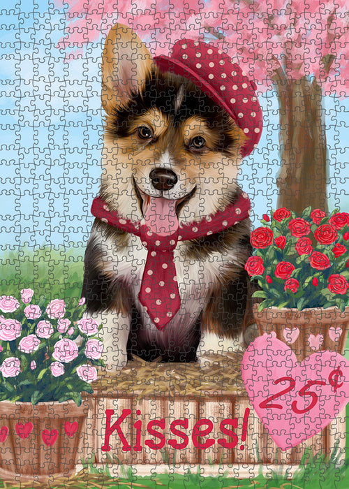 Rosie 25 Cent Kisses Corgi Dog Puzzle with Photo Tin PUZL91620