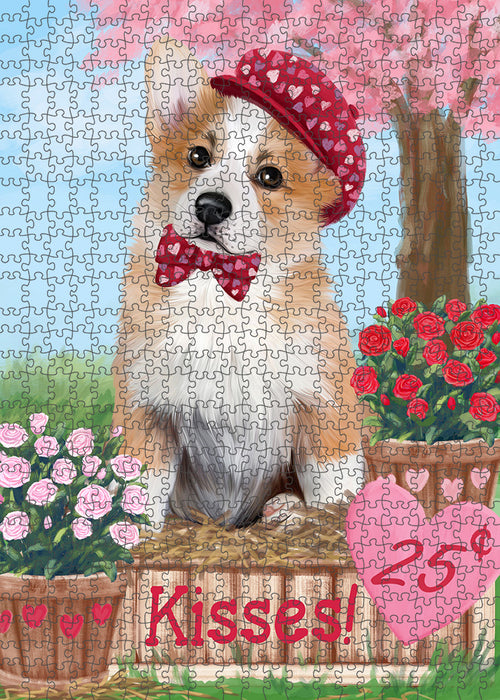 Rosie 25 Cent Kisses Corgi Dog Puzzle with Photo Tin PUZL91624
