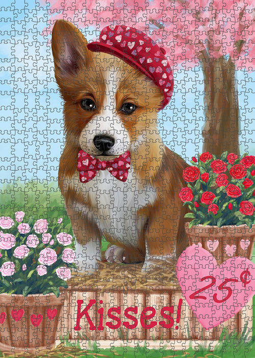 Rosie 25 Cent Kisses Corgi Dog Puzzle with Photo Tin PUZL91628