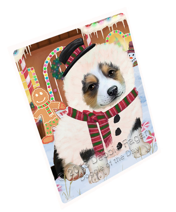 Christmas Gingerbread House Candyfest Corgi Dog Large Refrigerator / Dishwasher Magnet RMAG100194