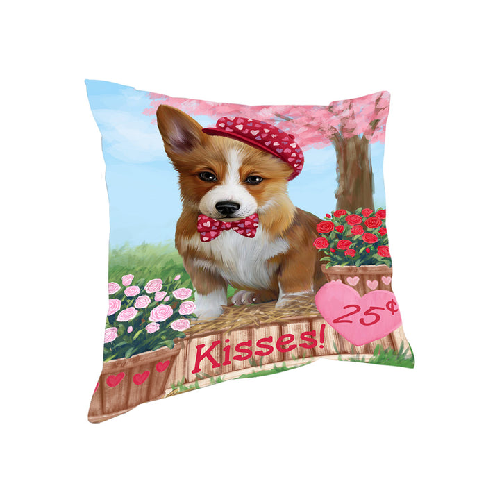 Rosie 25 Cent Kisses Corgi Dog Pillow PIL77716