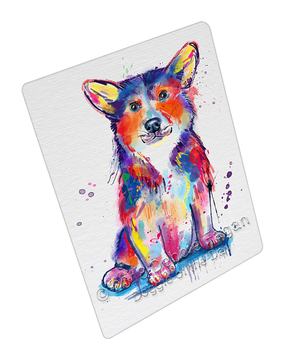 Watercolor Corgi Dog Blanket BLNKT133383