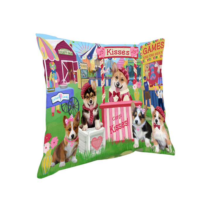 Carnival Kissing Booth Corgis Dog Pillow PIL77616
