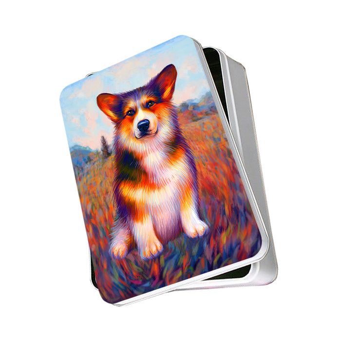 Mystic Blaze Corgi Dog Photo Storage Tin PITN53580