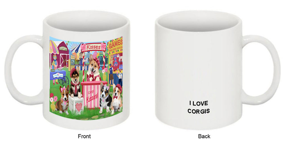 Carnival Kissing Booth Corgis Dog Coffee Mug MUG51229