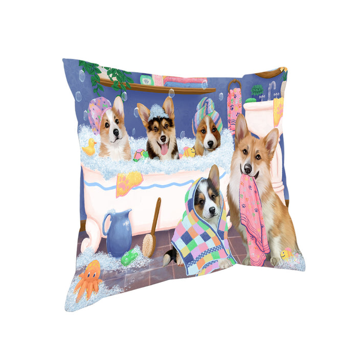 Rub A Dub Dogs In A Tub Corgis Dog Pillow PIL81428