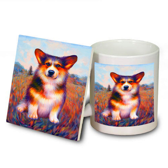 Mystic Blaze Corgi Dog Mug and Coaster Set MUC53572