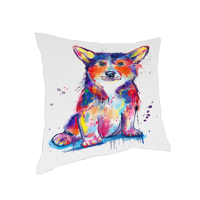 Watercolor Corgi Dog Pillow PIL83232