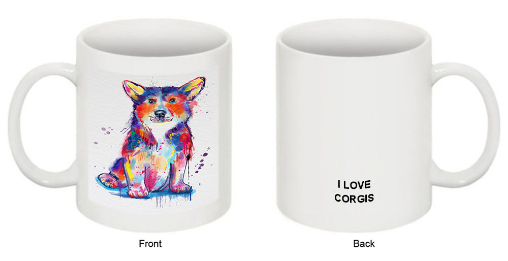 Watercolor Corgi Dog Coffee Mug MUG52481