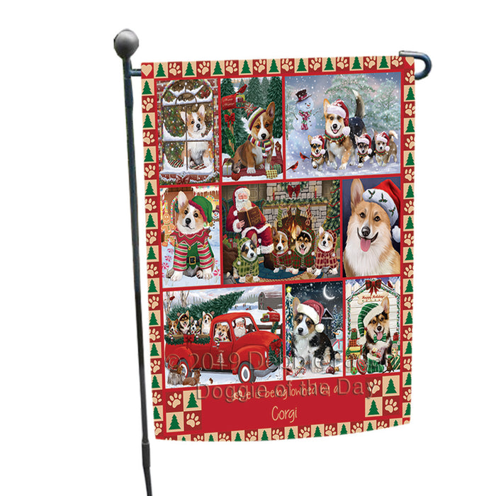Love is Being Owned Christmas Corgi Dogs Garden Flag GFLG65891