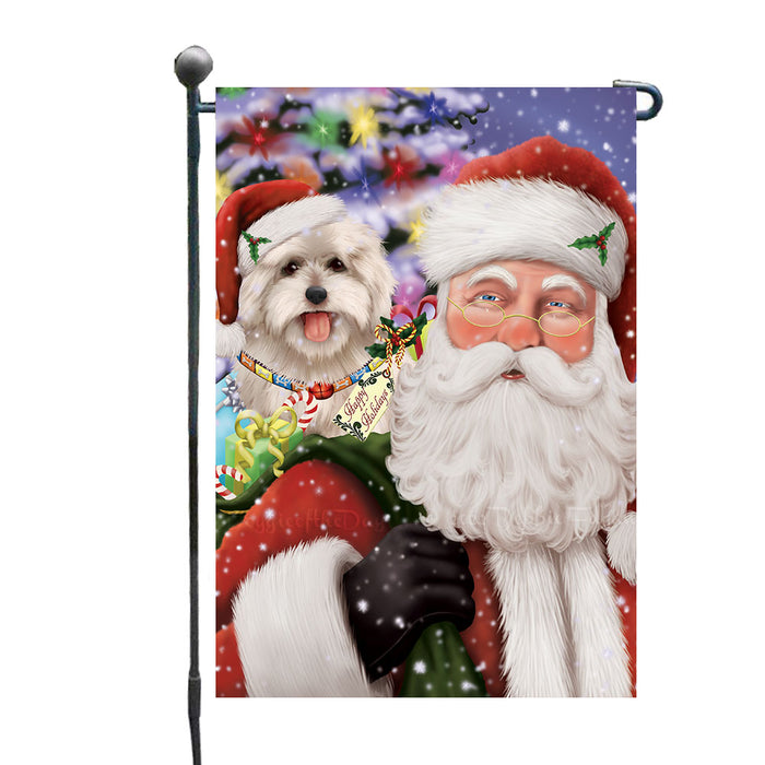 Christmas House with Presents Coton De Tulear Dog Garden Flags Outdoor Decor for Homes and Gardens Double Sided Garden Yard Spring Decorative Vertical Home Flags Garden Porch Lawn Flag for Decorations GFLG68673