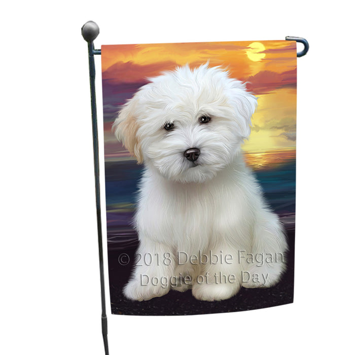 Sunset Coton De Tulear Dog Garden Flag GFLG65112