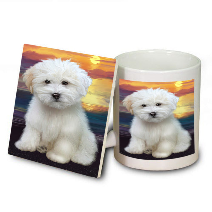 Sunset Coton De Tulear Dog Mug and Coaster Set MUC57136