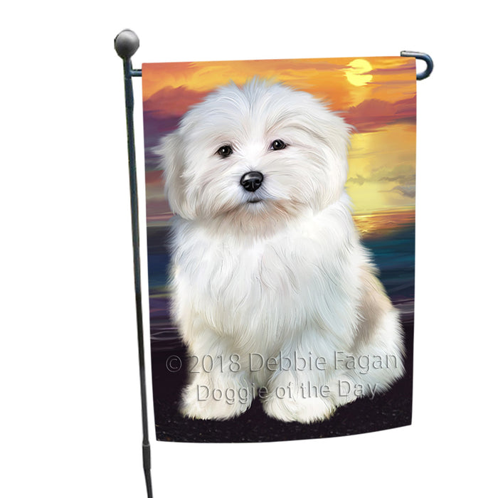 Sunset Coton De Tulear Dog Garden Flag GFLG65113