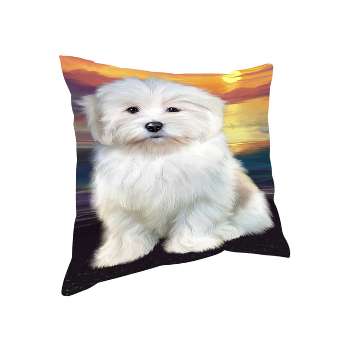 Sunset Coton De Tulear Dog Pillow PIL86428
