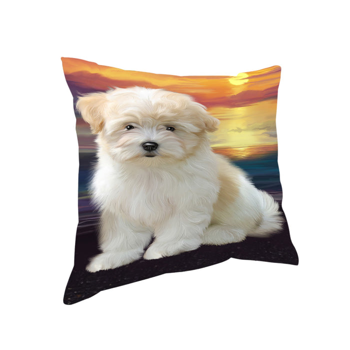 Sunset Coton De Tulear Dog Pillow PIL86432