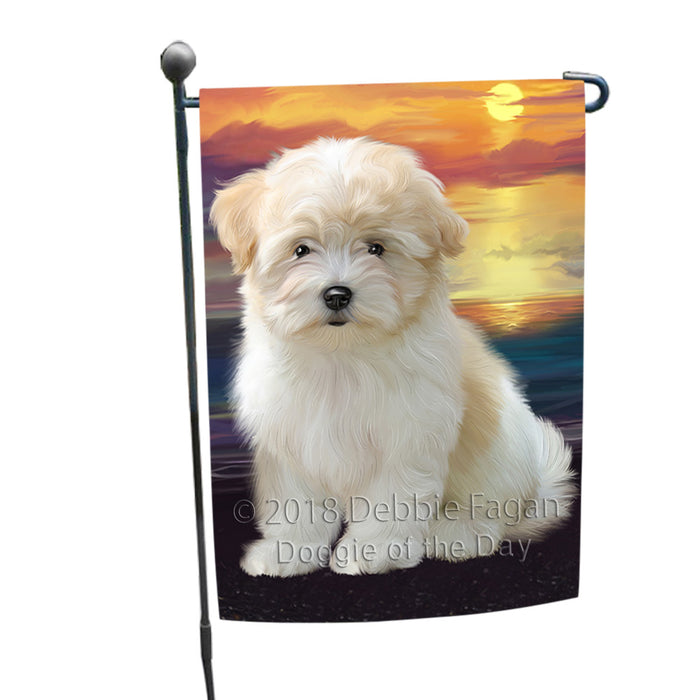Sunset Coton De Tulear Dog Garden Flag GFLG65114