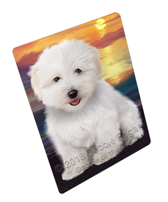 Sunset Coton De Tulear Dog Refrigerator / Dishwasher Magnet RMAG105294