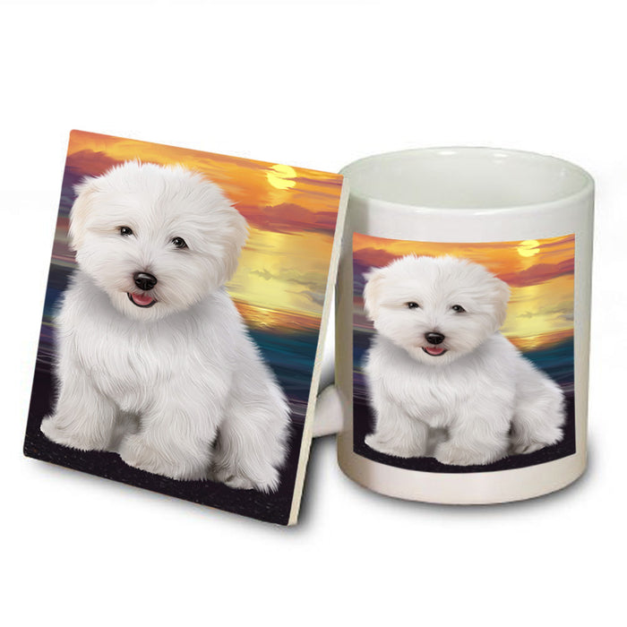 Sunset Coton De Tulear Dog Mug and Coaster Set MUC57139