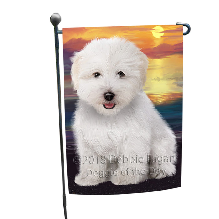 Sunset Coton De Tulear Dog Garden Flag GFLG65115