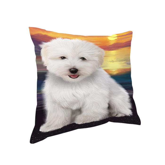 Sunset Coton De Tulear Dog Pillow PIL86436