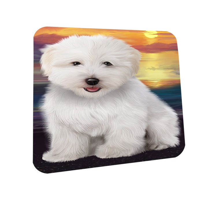 Sunset Coton De Tulear Dog Coasters Set of 4 CST57105