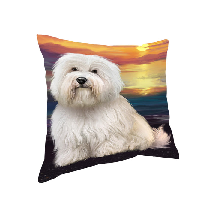 Sunset Coton De Tulear Dog Pillow PIL86440