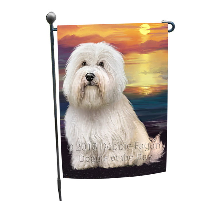Sunset Coton De Tulear Dog Garden Flag GFLG65116