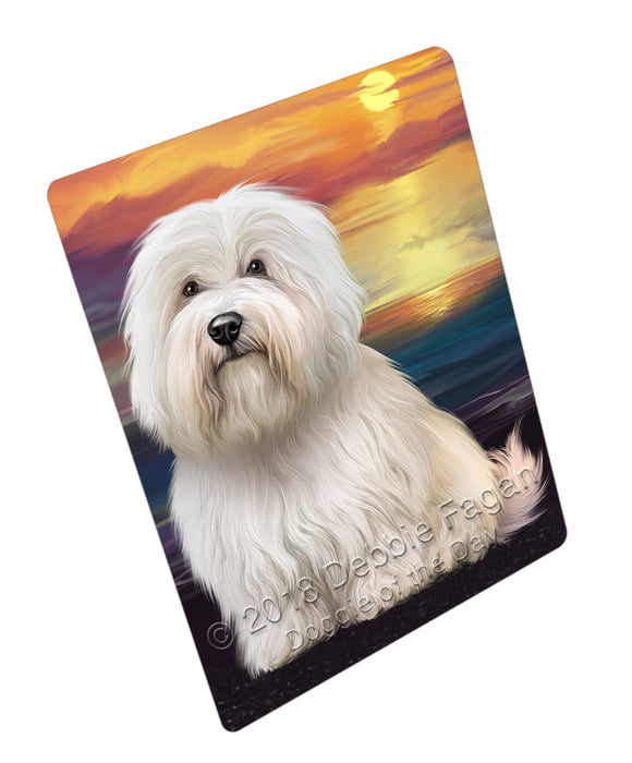 Sunset Coton De Tulear Dog Refrigerator / Dishwasher Magnet RMAG105300