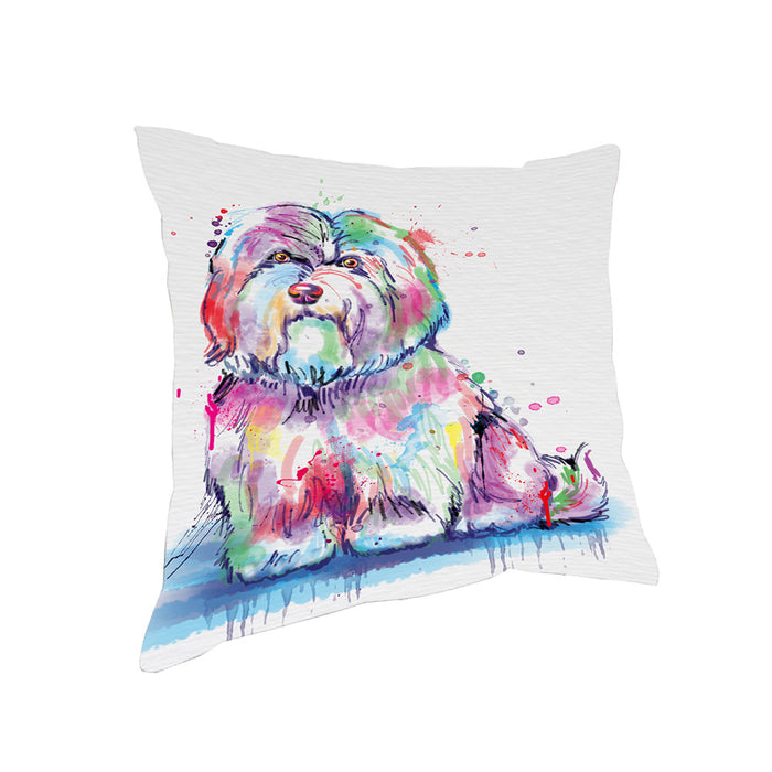 Watercolor Coton De Tulear Dog Pillow PIL83748