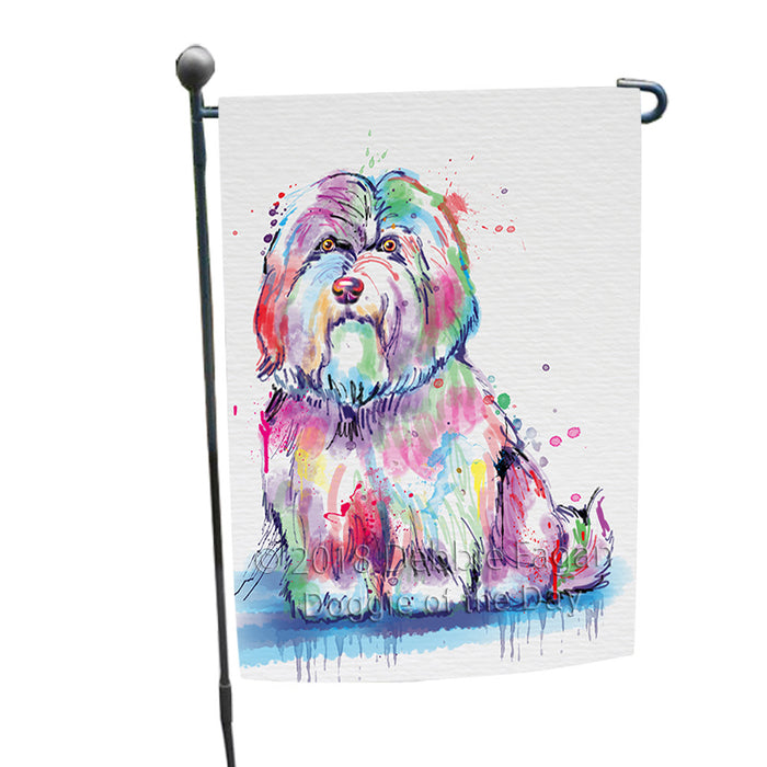 Watercolor Coton De Tulear Dog Garden Flag GFLG65161