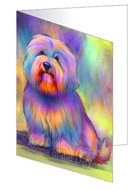 Paradise Wave Coton De Tulear Dog Handmade Artwork Assorted Pets Greeting Cards and Note Cards with Envelopes for All Occasions and Holiday Seasons