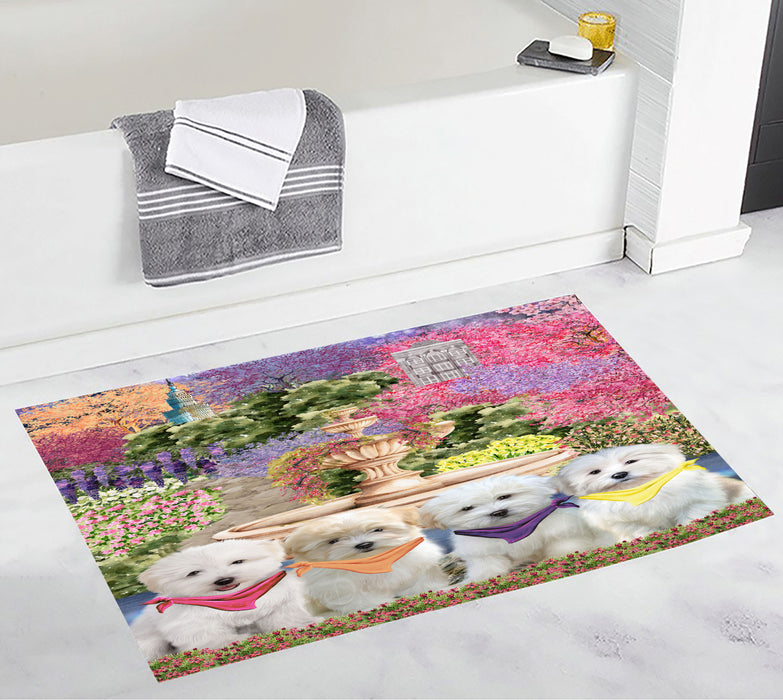 Coton De Tulear Bath Mat, Anti-Slip Bathroom Rug Mats, Explore a Variety of Designs, Custom, Personalized, Dog Gift for Pet Lovers