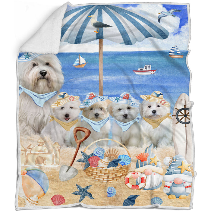 Coton De Tulear Bed Blanket, Explore a Variety of Designs, Personalized, Throw Sherpa, Fleece and Woven, Custom, Soft and Cozy, Dog Gift for Pet Lovers