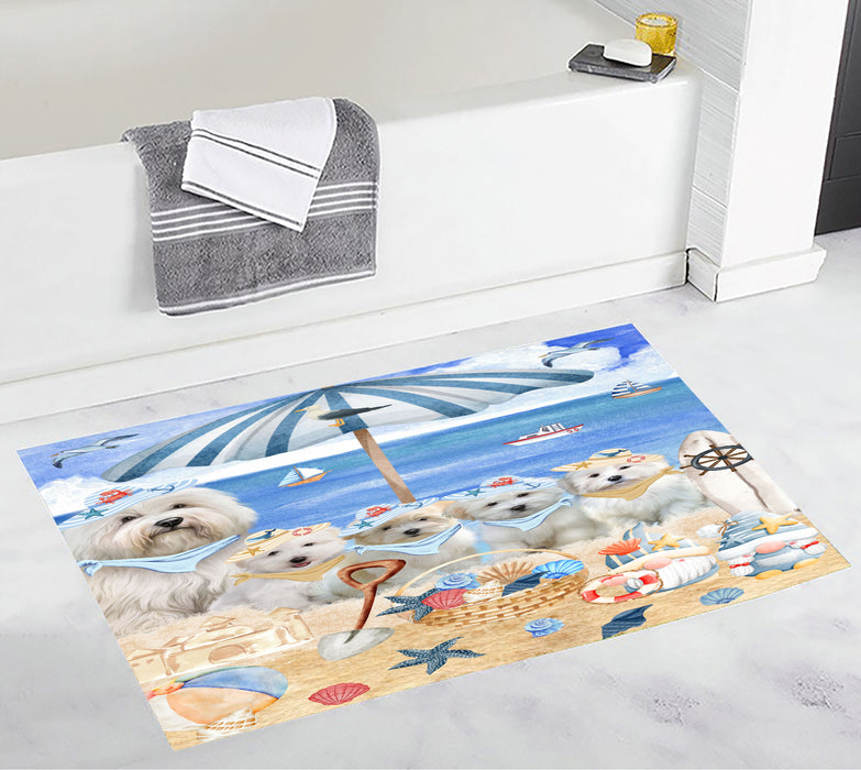 Coton De Tulear Personalized Bath Mat, Explore a Variety of Custom Designs, Anti-Slip Bathroom Rug Mats, Pet and Dog Lovers Gift