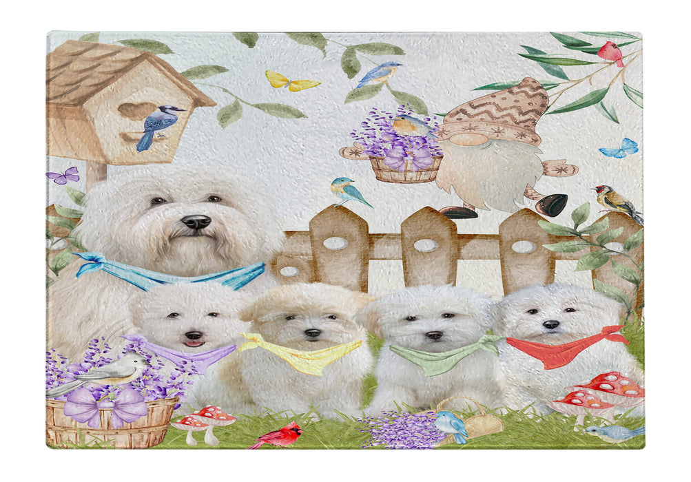 Coton De Tulear Tempered Glass Cutting Board: Explore a Variety of Custom Designs, Personalized, Scratch and Stain Resistant Boards for Kitchen, Gift for Dog and Pet Lovers