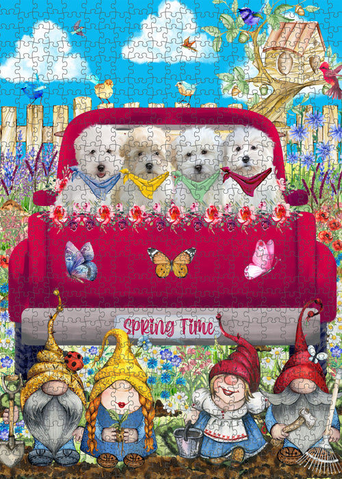 Coton De Tulear Jigsaw Puzzle: Explore a Variety of Personalized Designs, Interlocking Puzzles Games for Adult, Custom, Dog Lover's Gifts